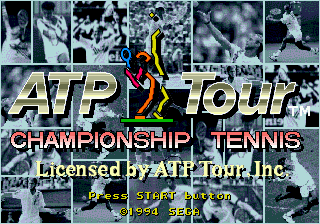 ATP Tour Championship Tennis Title Screen